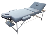 Складной массажный стол Optifit Luxury MT-57 светло-серый